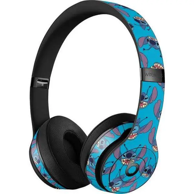 Alt view image 3 of 3 - Stitch Stay Weird Pattern Audio Skin Only Decal, Compatible with Beats Solo 3 Wireless, Premium 3M Vinyl Wrap Accessory, Scratch-Resistant Gloss Finish, Easy Apply and Residue-Free Removal