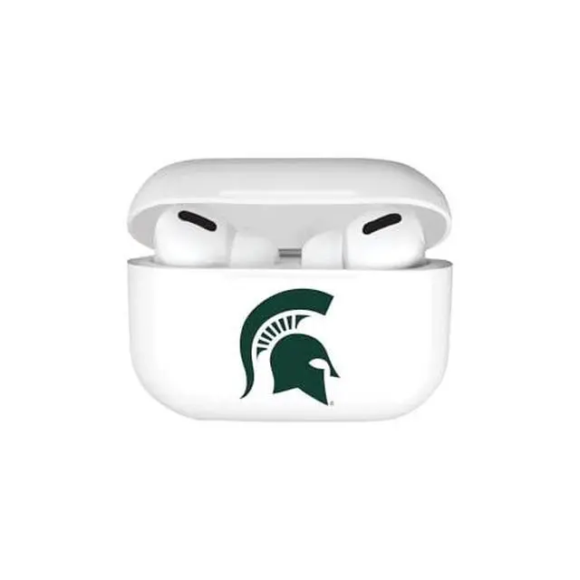 Alt view image 5 of 5 - AirPods Case, Michigan State University AirPods (3rd Gen) / White (TPU)