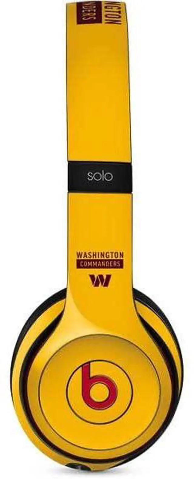 Main image of Decal Audio Skin Compatible with Beats Solo 3 Wireless - Officially Licensed NFL Washington Commanders Yellow Design