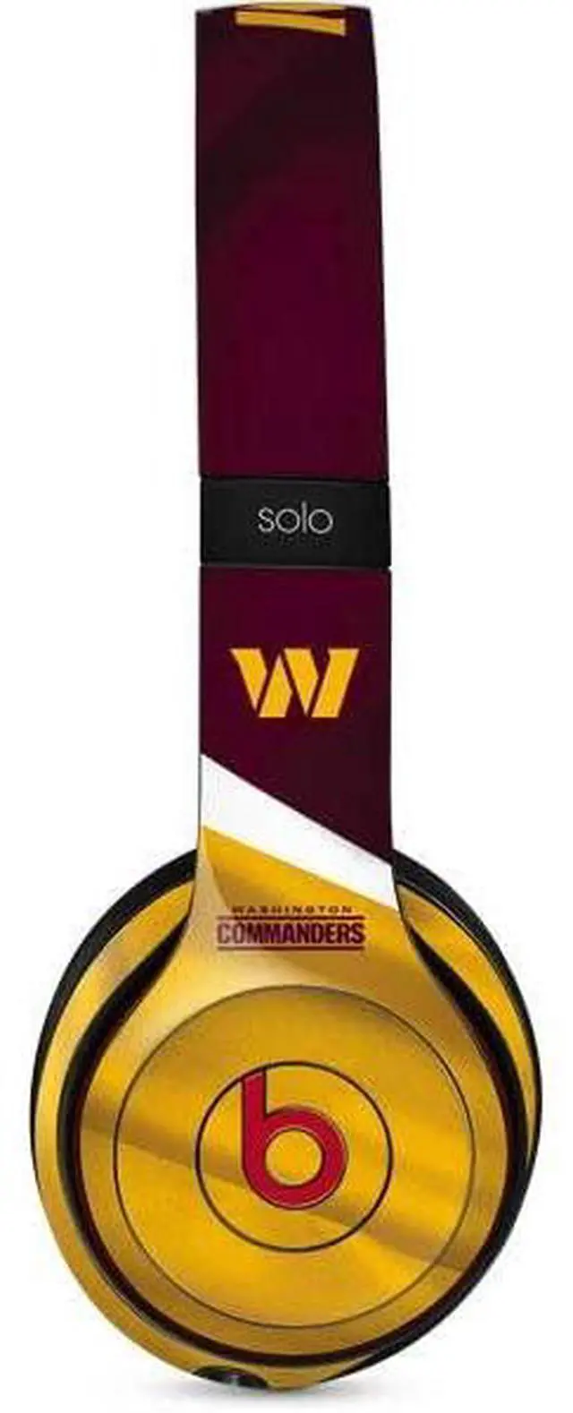 Main image of Decal Audio Skin Compatible with Beats Solo 3 Wireless - Officially Licensed NFL Washington Commanders Flag Design