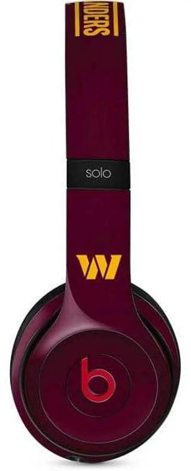 Main image of Decal Audio Skin Compatible with Beats Solo 3 Wireless - Officially Licensed NFL Washington Commanders Distressed Design