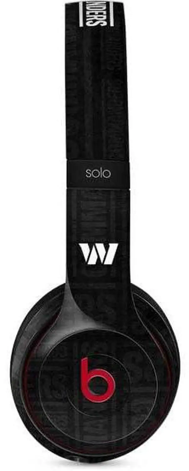 Main image of Decal Audio Skin Compatible with Beats Solo 3 Wireless - Officially Licensed NFL Washington Commanders Black and White Design