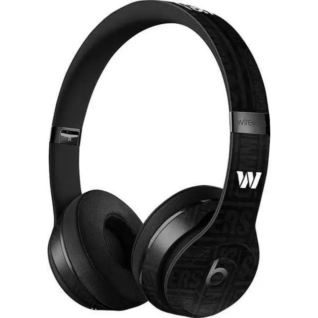 Alt view image 3 of 3 - Decal Audio Skin Compatible with Beats Solo 3 Wireless - Officially Licensed NFL Washington Commanders Black and White Design