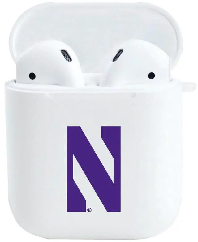 Alt view image 2 of 5 - AirPods Case, Northwestern University AirPods Pro (Gen 1 & 2) / White (TPU)