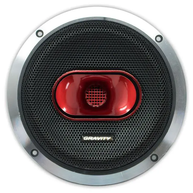 Alt view image 2 of 7 - Warzone Series 8" PRO Midrange Coaxial Car Speaker, 800W Max, 4 Ohm, 95dB Sensitivity, 80Hz-22kHz Frequency Response, Corrugated Surround, Oversize Magnet Motor Structure