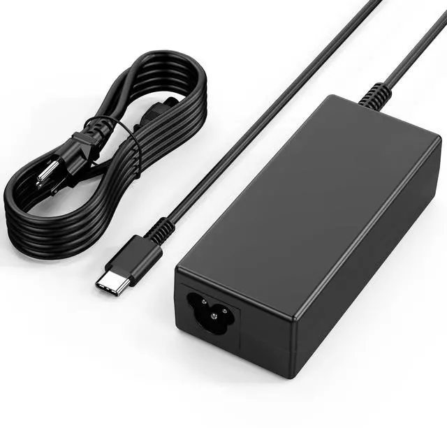 Main image of 65W Chromebook Charger USB C Compatible with Lenovo Thinkpad USB C Laptop Charge Replacement for Hp Dell Chromebook 3100 Latitude 5420 Asus Samsung Acer Computer Charger Type-c Power Supply