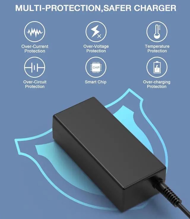 Alt view image 5 of 7 - 65W Chromebook Charger USB C Compatible with Lenovo Thinkpad USB C Laptop Charge Replacement for Hp Dell Chromebook 3100 Latitude 5420 Asus Samsung Acer Computer Charger Type-c Power Supply