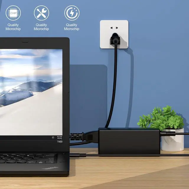 Alt view image 6 of 7 - 65W Chromebook Charger USB C Compatible with Lenovo Thinkpad USB C Laptop Charge Replacement for Hp Dell Chromebook 3100 Latitude 5420 Asus Samsung Acer Computer Charger Type-c Power Supply