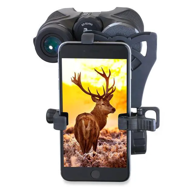 Alt view image 5 of 6 - HookUpz Universal Smartphone Digiscoping Adapter for Most Full Sized Binoculars (IB-700) XX-Large