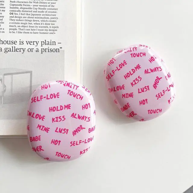 Alt view image 3 of 7 - Case Compatible with AirPods Max Headphones, Soft TPU Cute Pink Pattern Anti-Scratch Protective Ear Cup Covers Headphone Cases for Woman Kids