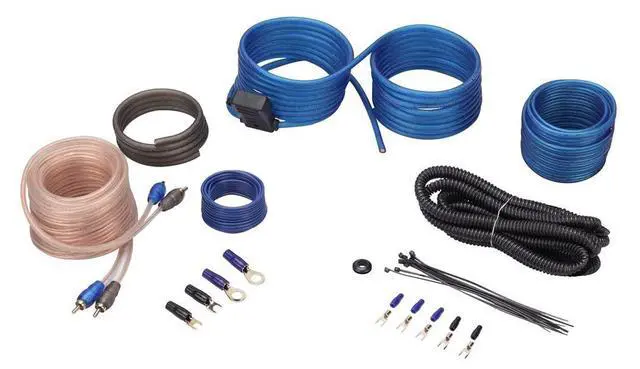 Alt view image 6 of 6 - RVA600.1 1200W Peak Mono Car Amplifier with RWK10 Wiring Kit | 200W RMS, 4-Ohm Class AB, RCA and High-Level Inputs, Low-Pass and Subsonic Filters, Bass Knob, 10-Gauge Wire, 2-Items