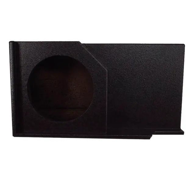 Alt view image 2 of 5 - Single 12" Sub Box Fits 88-98 Chevy CK Ext Cab ASC Subwoofer Enclosure | Tough charcoal carpet finish, extended truck fitment, Air-tight sealed design, Spring terminal hookup, 12 inch size