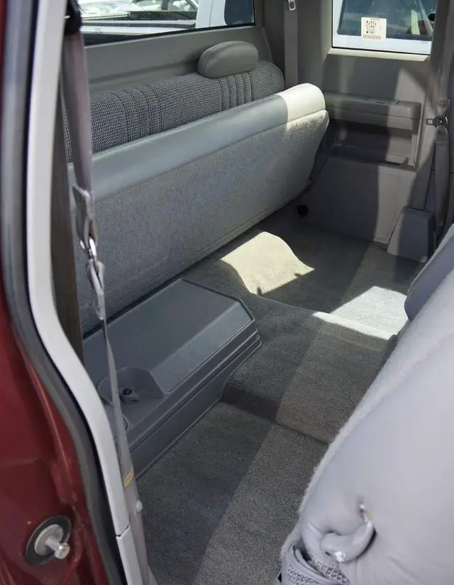 Alt view image 4 of 5 - Single 12" Sub Box Fits 88-98 Chevy CK Ext Cab ASC Subwoofer Enclosure | Tough charcoal carpet finish, extended truck fitment, Air-tight sealed design, Spring terminal hookup, 12 inch size