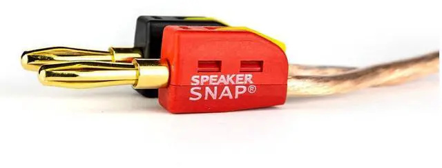 Main image of Fast & Secure Banana Plugs - Gold Plated, 12-24 AWG, 2-100 Pieces for Home Theaters, Speaker Wire, Wall Plates and Receivers