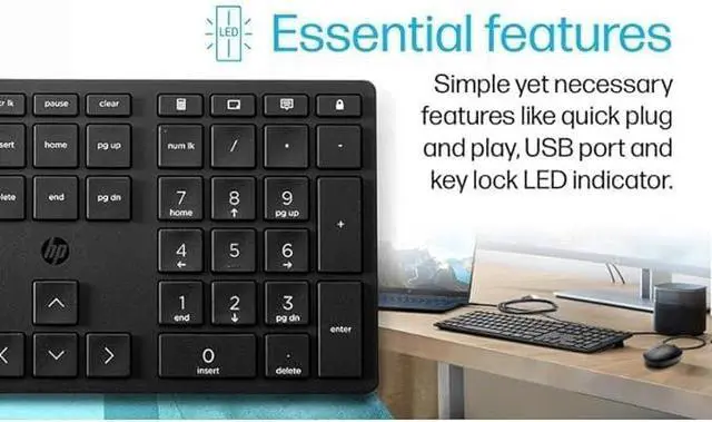 Alt view image 3 of 4 - Wired Desktop 320K keyboard