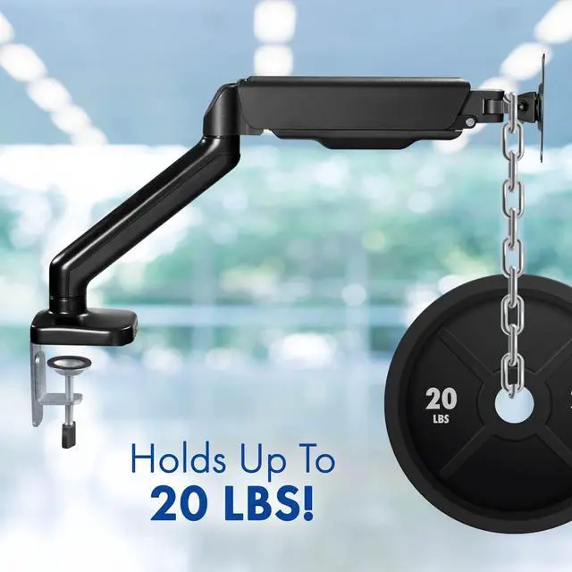 Alt view image 7 of 7 - Spring LCD Monitor Arm with USB and Multimedia Ports for: Dell 27-inch USB-C Monitor S2723HC - Full HD (1920 x 1080 Display, 75Hz Refresh Rate, 4MS
