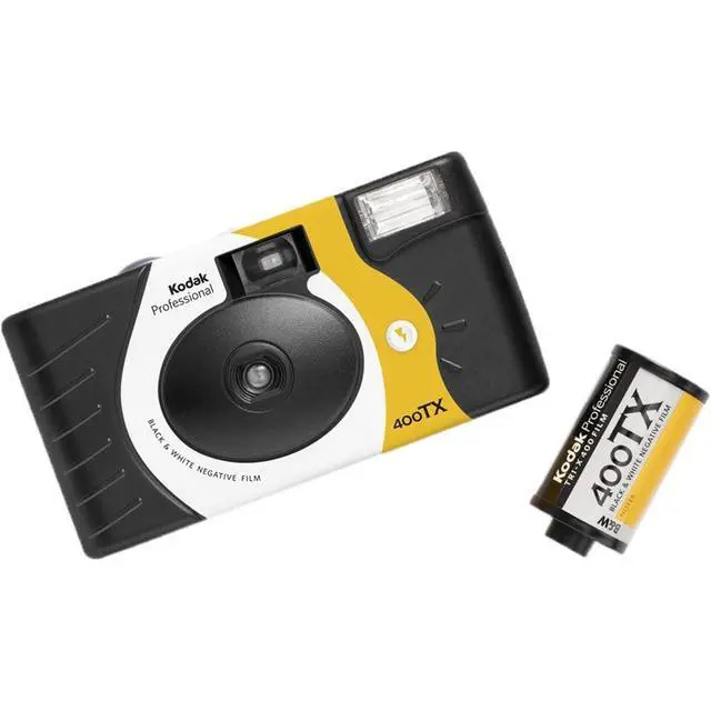 Alt view image 4 of 6 - Tri-X 400 B&W Single-Use Flash Camera (2 Pack) | (27 Exposures) with Microfiber Cleaning Cloth