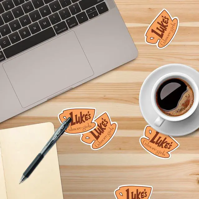 Alt view image 5 of 6 - Gilmore Girls Lukes Diner 150 Vinyl Stickers Waterproof Die-Cut Decals Car