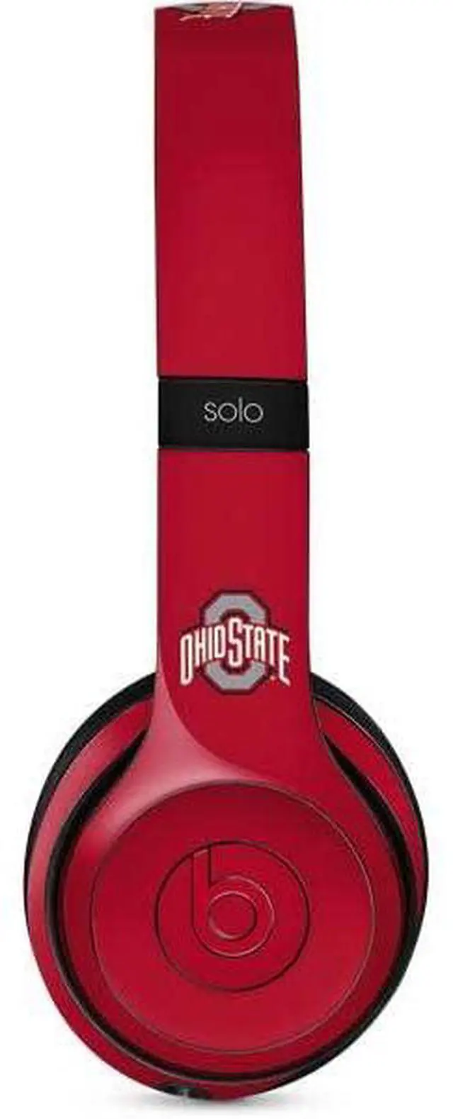 Main image of Decal Audio Skin Compatible with Beats Solo 3 Wireless - Officially Licensed Ohio State University Buckeyes Red Logo Design
