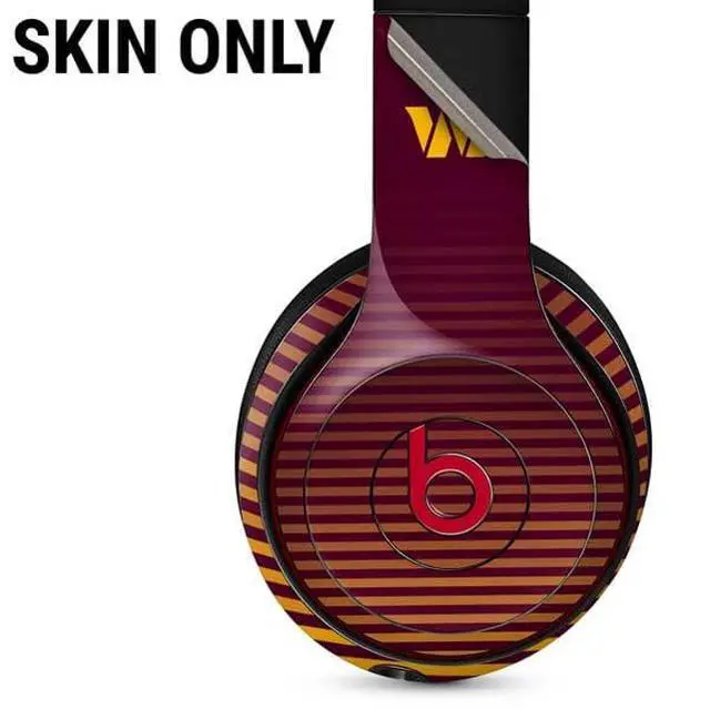 Alt view image 2 of 3 - Decal Audio Skin Compatible with Beats Solo 3 Wireless - Officially Licensed NFL Washington Commanders Breakaway Design