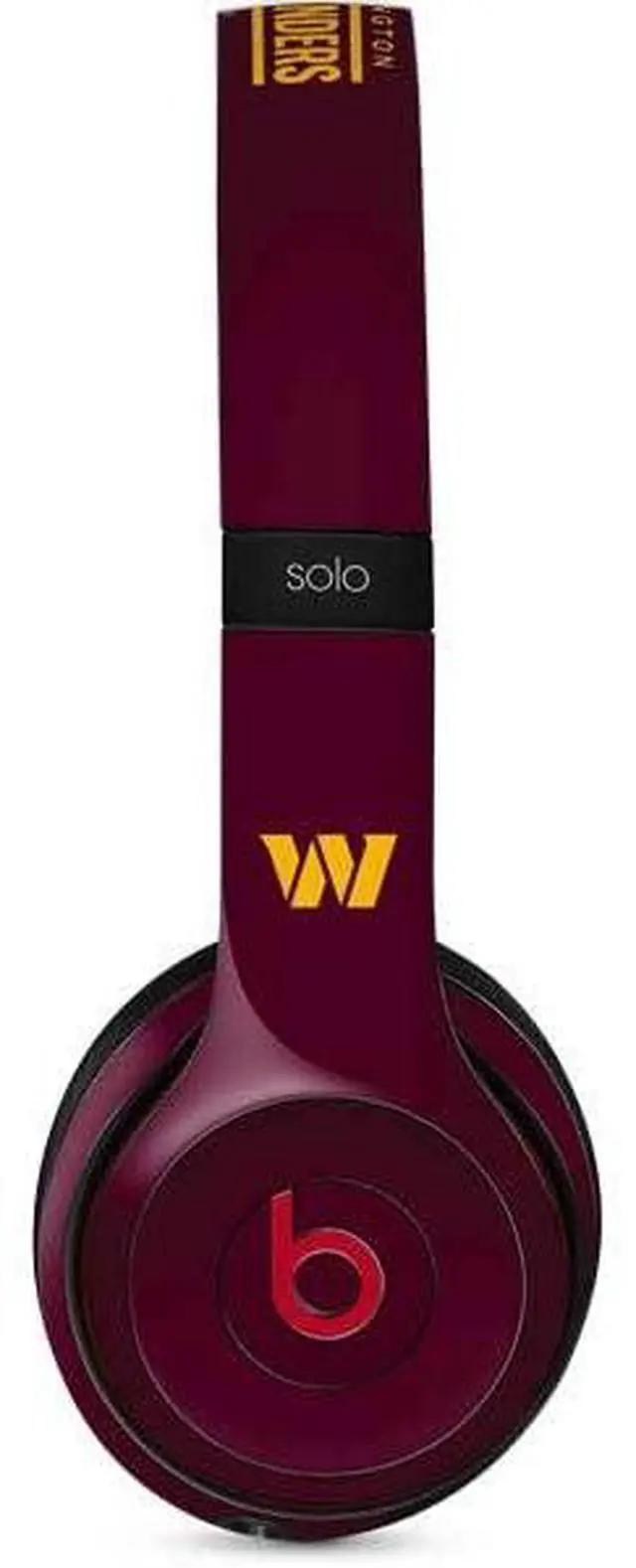 Main image of Decal Audio Skin Compatible with Beats Solo 3 Wireless - Officially Licensed NFL Washington Commanders Performance Series Design