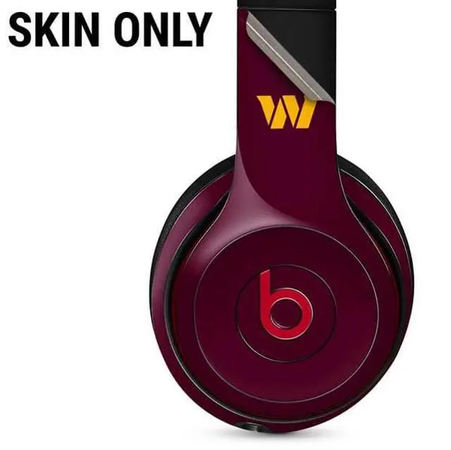 Alt view image 2 of 3 - Decal Audio Skin Compatible with Beats Solo 3 Wireless - Officially Licensed NFL Washington Commanders Performance Series Design