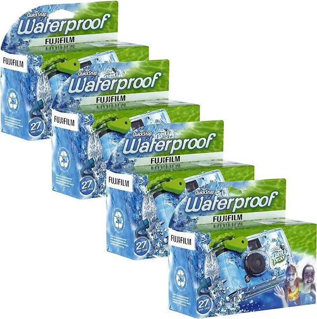 Main image of Quick Snap Waterproof 35mm Single Use Camera, 4 Pack (Blue/Green/White)