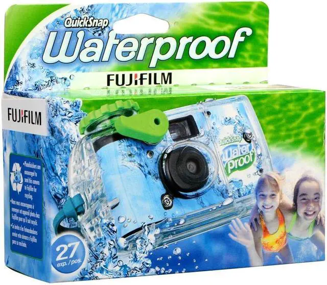 Alt view image 2 of 7 - Quick Snap Waterproof 35mm Single Use Camera, 4 Pack (Blue/Green/White)