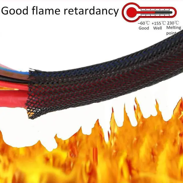 Alt view image 5 of 6 - 1/8 Inch Clean Cut Braided Cable Sleeve-Black-25 Feet