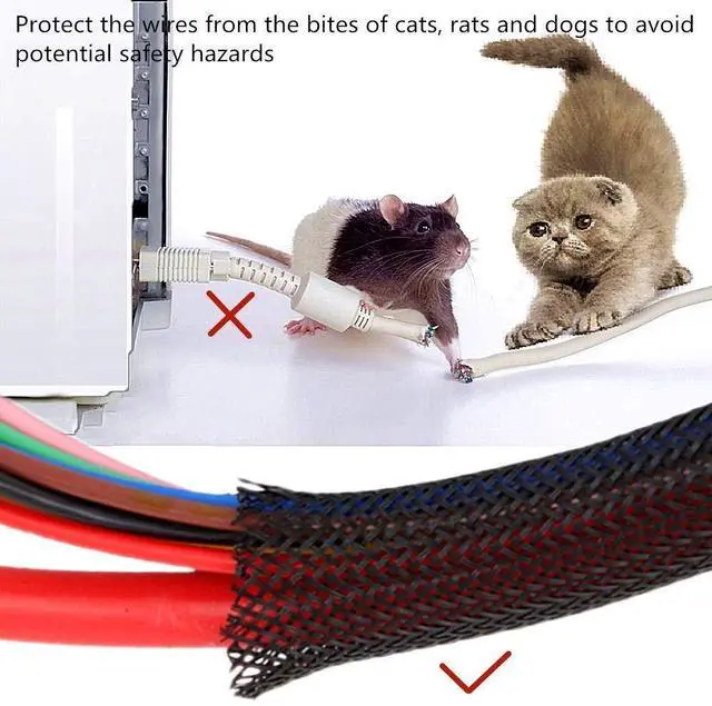 Alt view image 4 of 6 - 1/8 Inch Clean Cut Braided Cable Sleeve-Black-25 Feet
