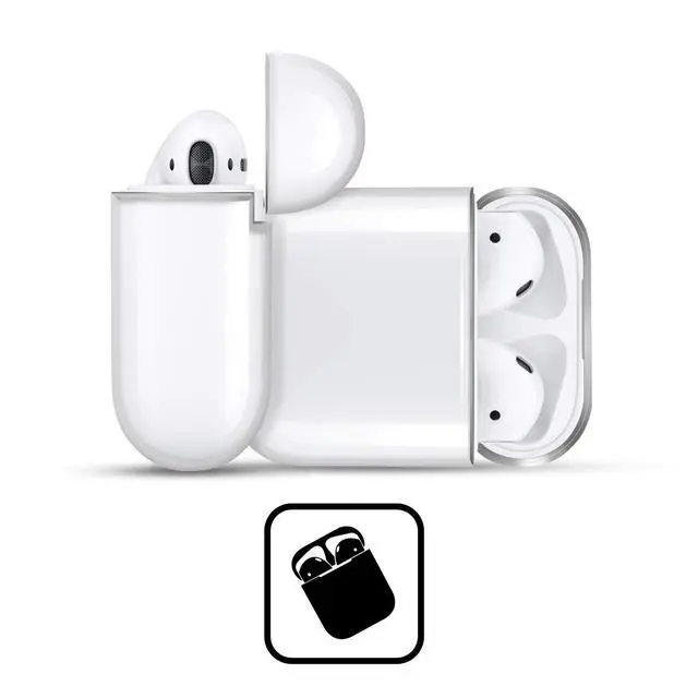 Alt view image 3 of 5 - Officially Licensed P.D. Moreno Maltese Dogs Clear Hard Crystal Cover Compatible with Apple AirPods Pro Charging Case