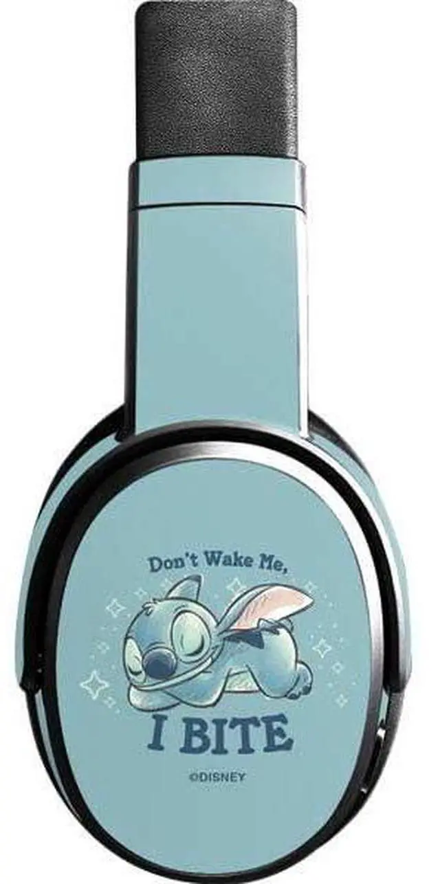 Main image of Decal Audio Skin Compatible with Skullcandy Crusher Wireless - Officially Licensed Disney Lilo and Stitch Dont Wake Me I Bite Design