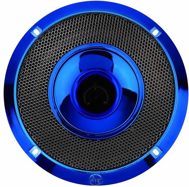 Alt view image 4 of 7 - 6.5" Compression Horn Mid-Range Loudspeaker (APMB-628GH-BLU), 300W, Built-in Compression Horn Driver, Flat Steel Basket, 2-Way Coaxial, KSV Voice Coil, Grill, Sleek Candy Blue