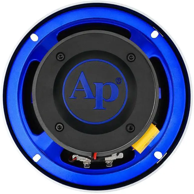 Alt view image 6 of 7 - 6.5" Compression Horn Mid-Range Loudspeaker (APMB-628GH-BLU), 300W, Built-in Compression Horn Driver, Flat Steel Basket, 2-Way Coaxial, KSV Voice Coil, Grill, Sleek Candy Blue