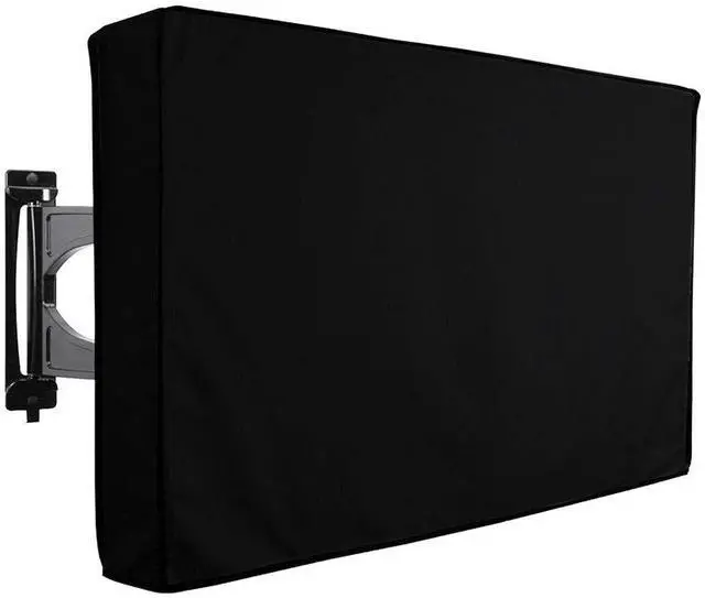 Main image of Mayhour Outdoor TV Cover Heavy duty Waterproof TV Cover Box Black with Bottom Seal Heat Resistant Weatherproof Dustproof Anti UV Outside Television Protector (40-42in)