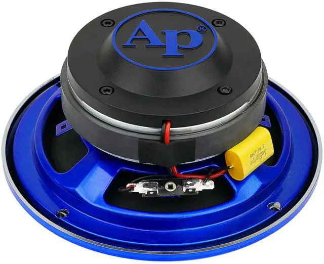 Alt view image 7 of 7 - 6.5" Compression Horn Mid-Range Loudspeaker (APMB-628GH-BLU), 300W, Built-in Compression Horn Driver, Flat Steel Basket, 2-Way Coaxial, KSV Voice Coil, Grill, Sleek Candy Blue