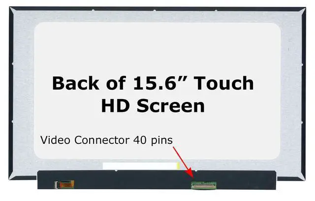 Alt view image 2 of 6 - New Touch Screen Replacement for B156XTK02.0 HW4A | 40pin HD 1366x768 LCD LED Display with Tools and Tape