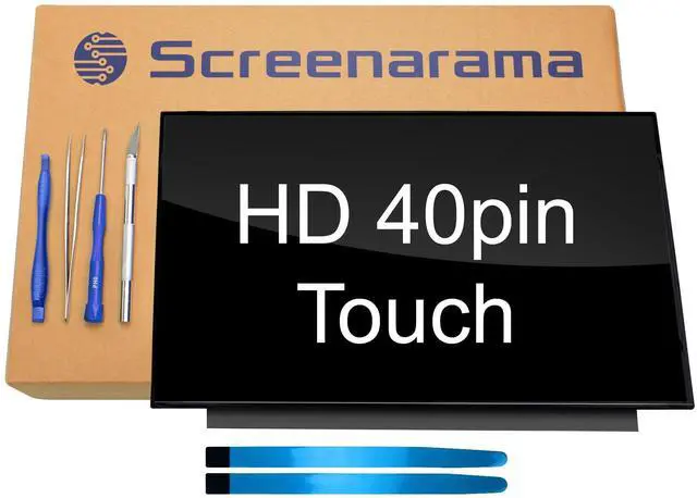 Main image of New Touch Screen Replacement for B156XTK02.0 HW4A | 40pin HD 1366x768 LCD LED Display with Tools and Tape