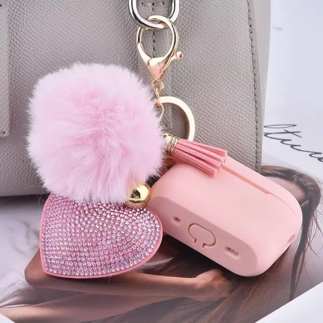Alt view image 3 of 6 - Case Compatible with AirPod Pro 2 Protective Cover with Keychain (502-Pink)