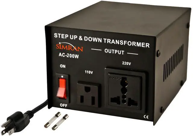 Main image of AC-200 Step Up/Down 110v 220v Voltage Converter Transformer, 200 Watt