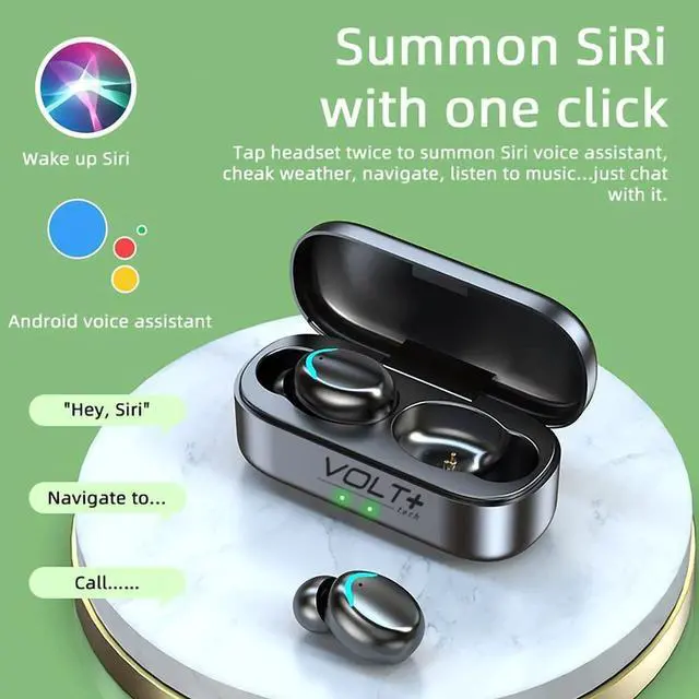 Alt view image 4 of 7 - Wireless V5.3 Bluetooth Earbuds Compatible with Lenovo N20P Chromebook Updated Micro Thin Case Quad Mic 8D Bass IPX7 Waterproof/Sweatproof