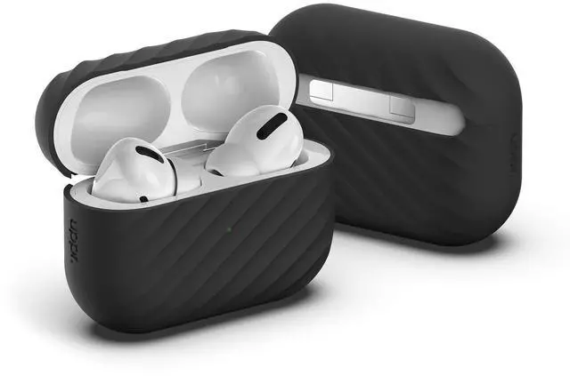 Main image of Designs NimbleShell Premium Upright Silicone Case Compatible with Airpods Pro with Built-in Vertical Stand Design (Airpods Pro, Black)