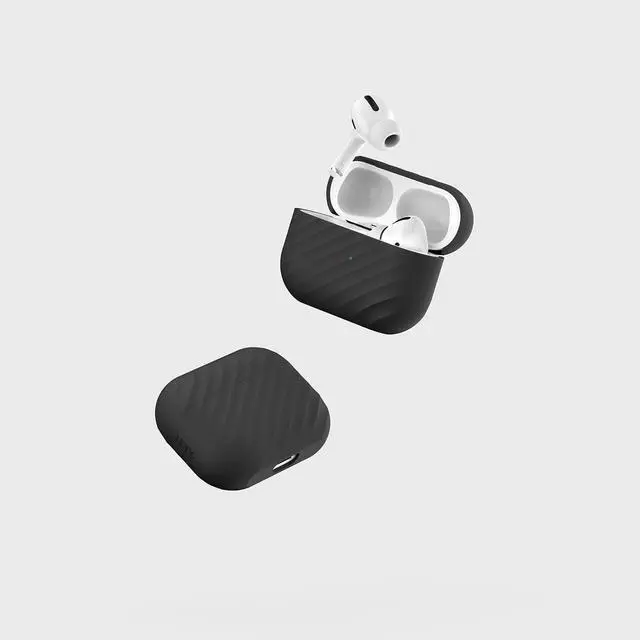 Alt view image 2 of 7 - Designs NimbleShell Premium Upright Silicone Case Compatible with Airpods Pro with Built-in Vertical Stand Design (Airpods Pro, Black)