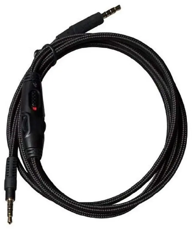 Main image of Audio Aux Cable with Mic Mute & Volume Controls for Sony Pulse 3D, Platinum & Gold Headset, Compatible with PS4, PS5, Xbox Series X/S, Xbox One, Smartphones & PC