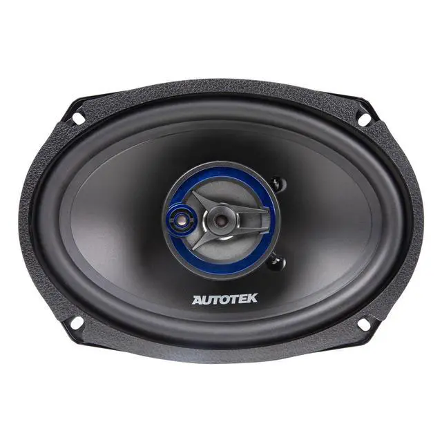 Alt view image 6 of 7 - Street Machine 6x9 Coaxial Speakers, 1 Pair with QPower 2 Pack Angled Style 6x9 Car Speaker Box Enclosure - Audio Equipment for Vehicles