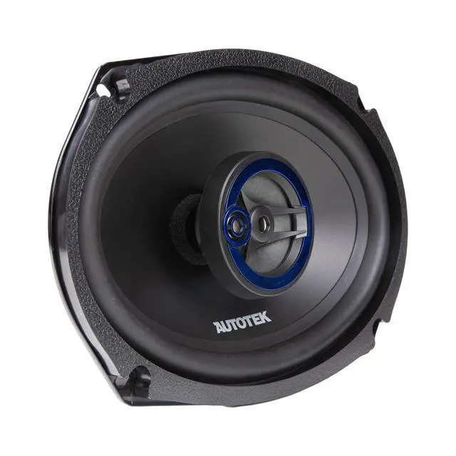 Alt view image 7 of 7 - Street Machine 6x9 Coaxial Speakers, 1 Pair with QPower 2 Pack Angled Style 6x9 Car Speaker Box Enclosure - Audio Equipment for Vehicles