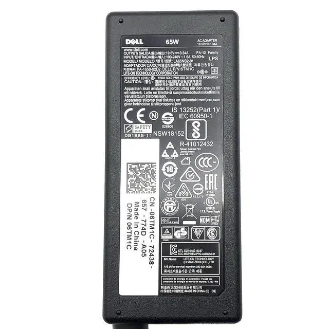Alt view image 2 of 7 - Charger PA-21 AC Adapter 19.5V 3.34A for DELL Inspiron 1318 1545 1546 1551 1557 1750