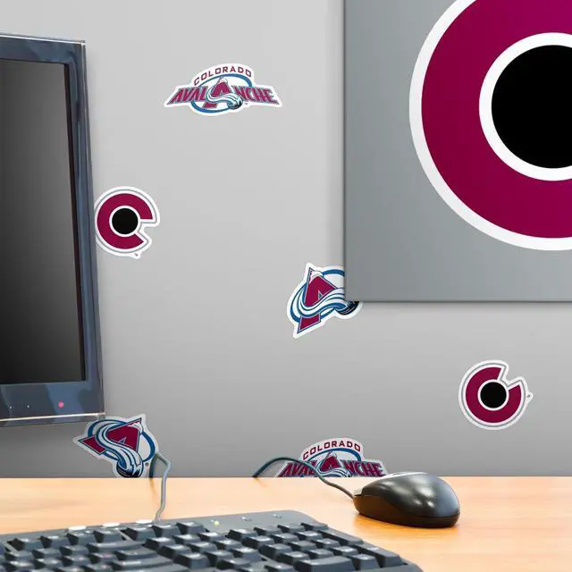 Alt view image 6 of 6 - NHL Colorado Avalanche Logo 150 Vinyl Stickers Waterproof Die-Cut Decals