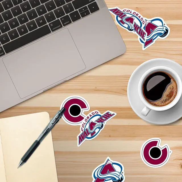 Alt view image 5 of 6 - NHL Colorado Avalanche Logo 150 Vinyl Stickers Waterproof Die-Cut Decals