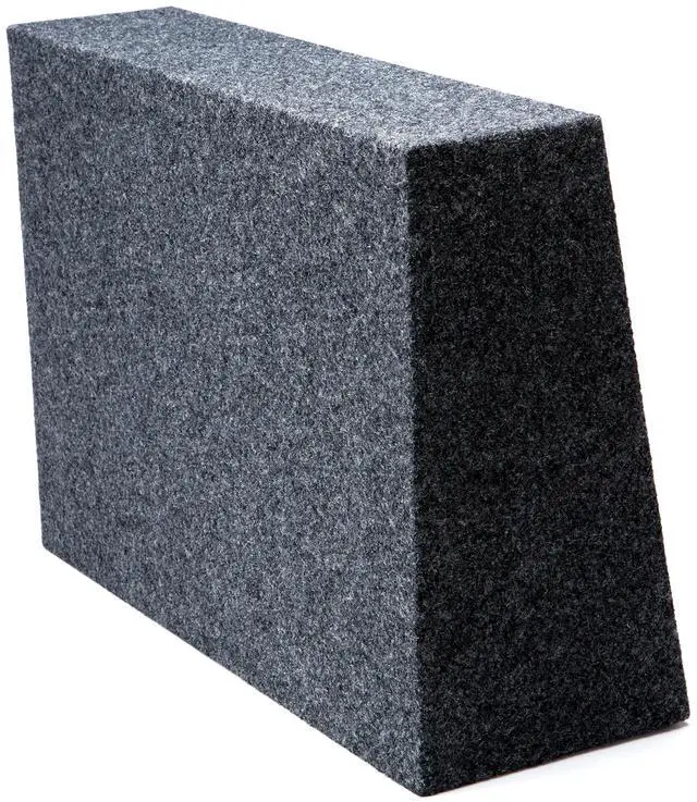 Alt view image 4 of 7 - 10" Inch Truck Sub Box Single Subwoofer Enclosure Regular Cab 5/8" MDF ASC | Wedge design fits behind standard pickup seats, punchy bass upgrade for factory audio, easy speaker wire hookup